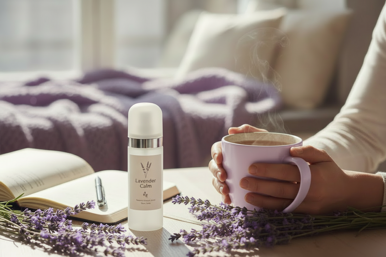 and use a more asthetic plastic bottle for the room spray